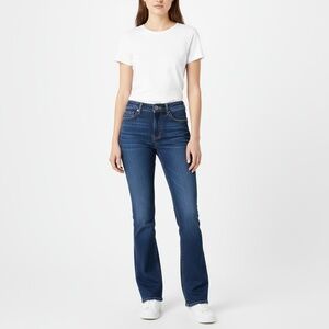 EXPRESS Jeans Womens Size 12R Dark Blue Wash High Rise Bootcut 5-Pocket Classic